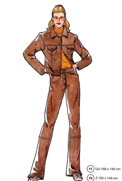 Lutterloh System sewing pattern — custom-fit fashion design 5 from Supplement 250