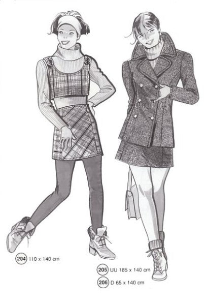 Lutterloh System sewing pattern — custom-fit fashion design 2 from Supplement 218
