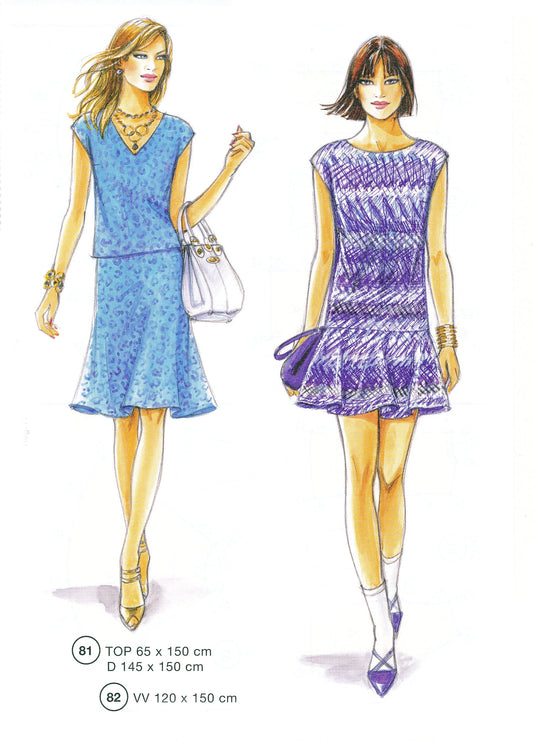 Lutterloh System sewing pattern — custom-fit fashion design 1 from Supplement 293
