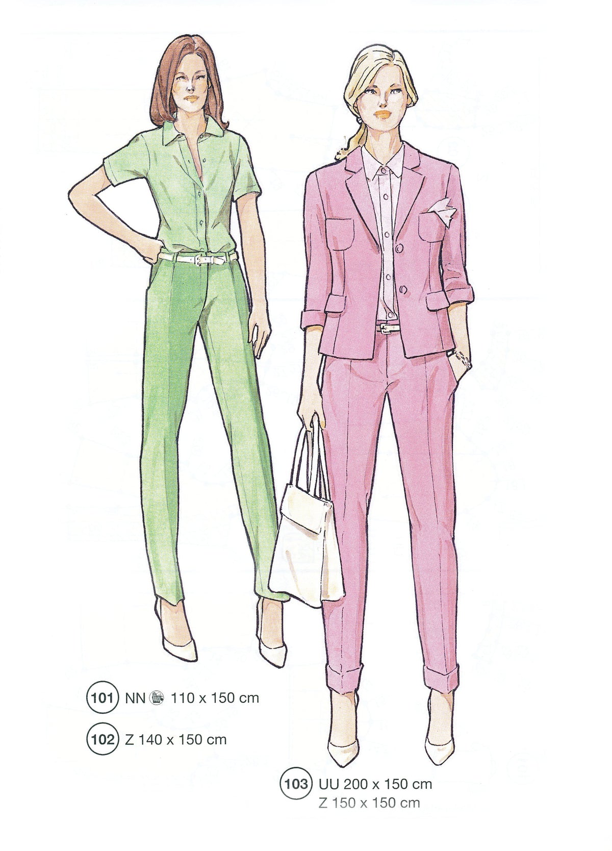Lutterloh System sewing pattern — custom-fit fashion design 9 from Supplement 293